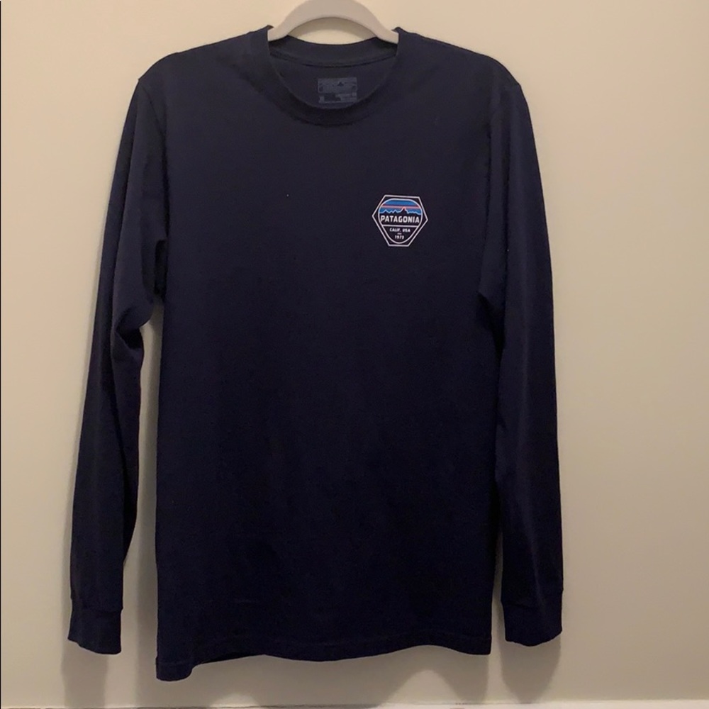 Navy Long Sleeve Patagonia T-Shirt